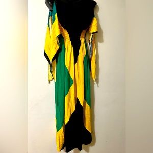 Maxi Jamaica flag dress
